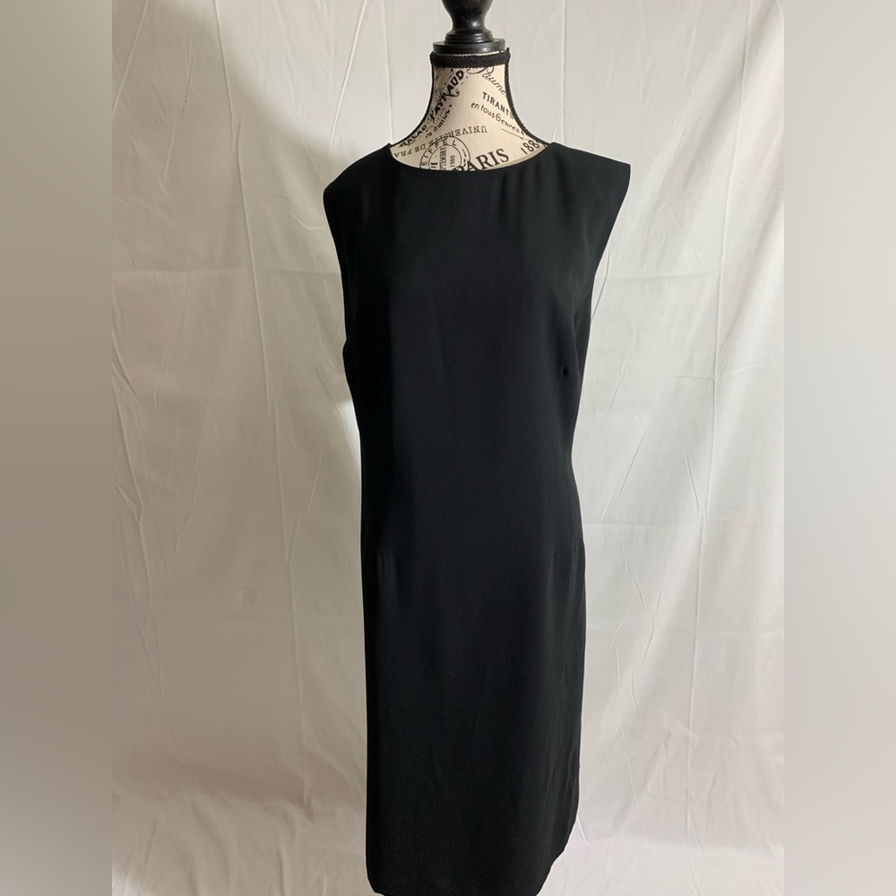 NWT-Covington black dress pleats in front; sleeveless; slit zipper back. Sz: 22W